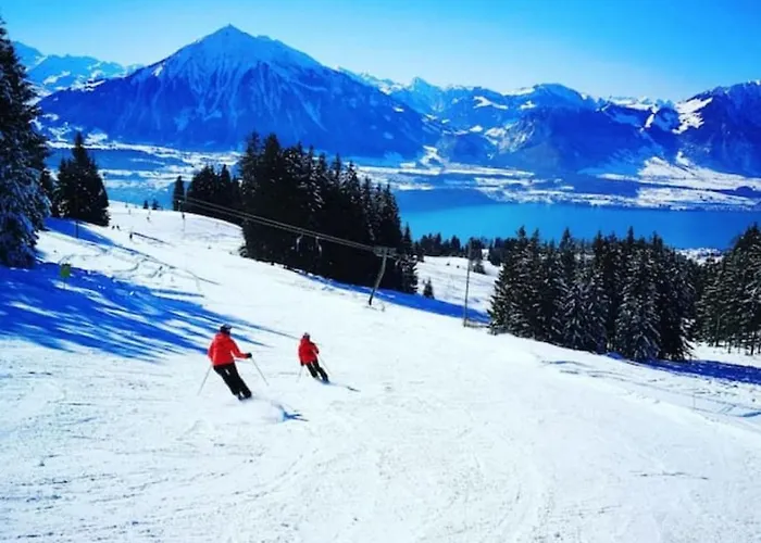 펜션 Thun Alps Scenic Views And Concierge By Swisshut 지그리스빌