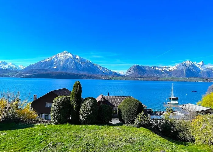 Thun Alps Scenic Views And Concierge By Swisshut 지그리스빌