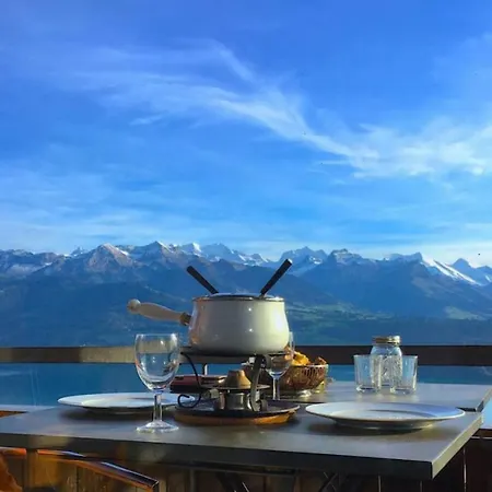 Semesterbostad Swisshut Stunning Views Alps - Apart. Herzog 24 *