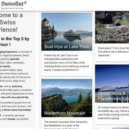 Thun Alps Scenic Views And Concierge By Swisshut *