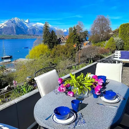 Semesterbostad Swisshut Stunning Views Alps - Apart. Herzog 24 Sigriswil